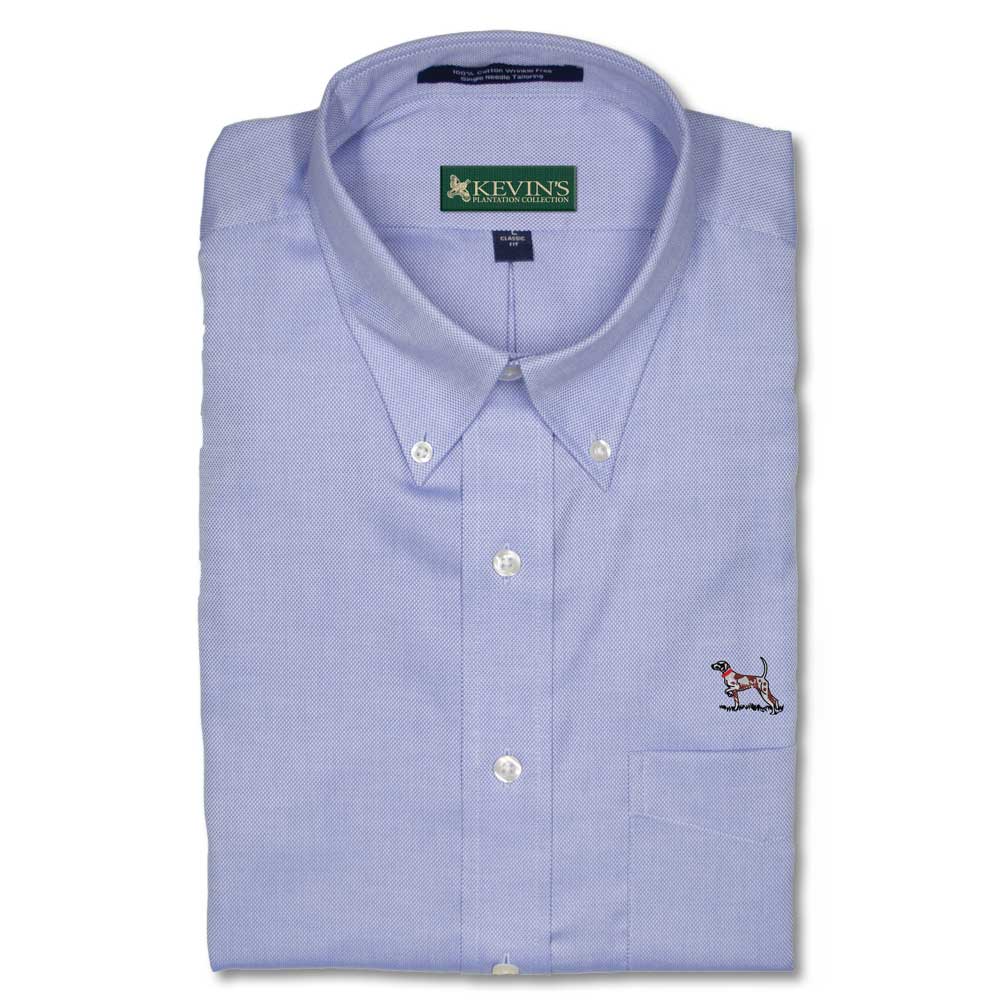 Kevin's Zach Pointer Wrinkle Free Shirt-Men's Clothing-Blue-M-Kevin's Fine Outdoor Gear & Apparel