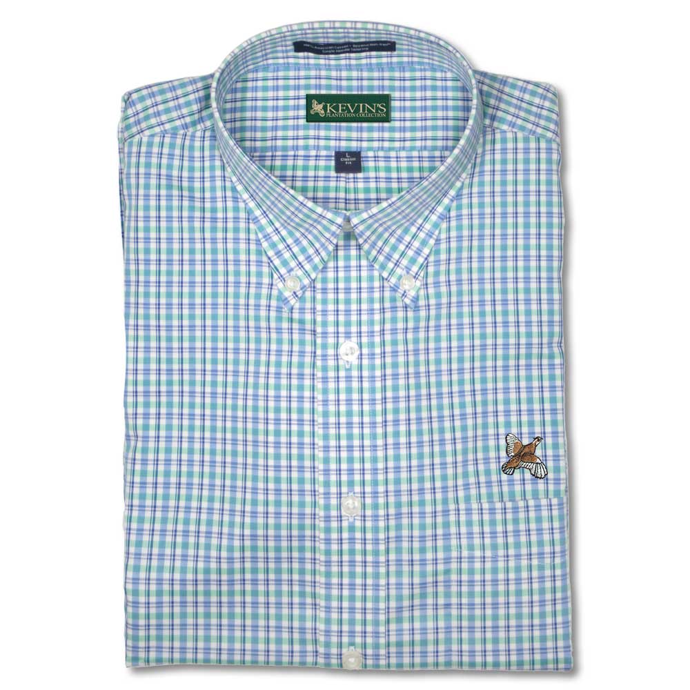 Kevin's Jonah Quail Wrinkle Free Shirt-Men's Clothing-Green-M-Kevin's Fine Outdoor Gear & Apparel