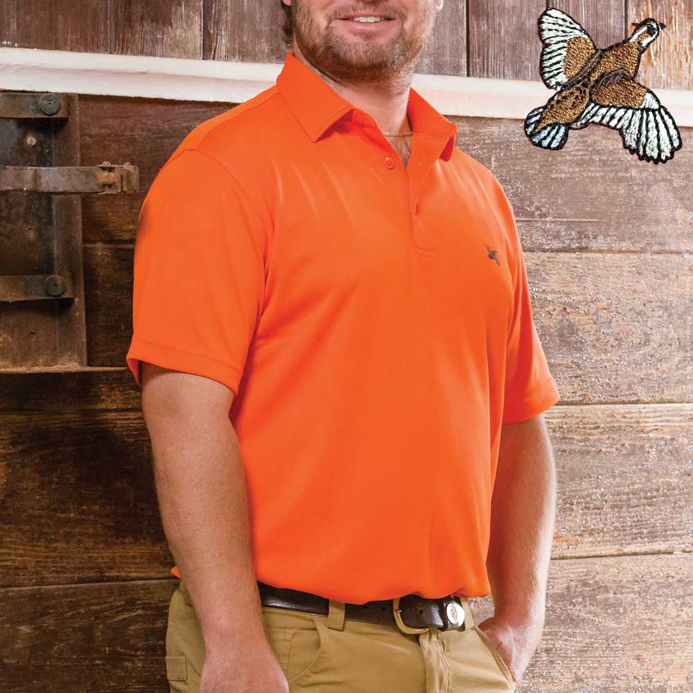 Kevin's Custom Quail Stretch Performance Polo-MENS CLOTHING-Kevin's Fine Outdoor Gear & Apparel