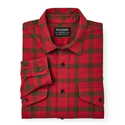 Filson Men's Lightweight Alaskan Guide Shirt-Men's Clothing-RedSurGrn-M-Kevin's Fine Outdoor Gear & Apparel