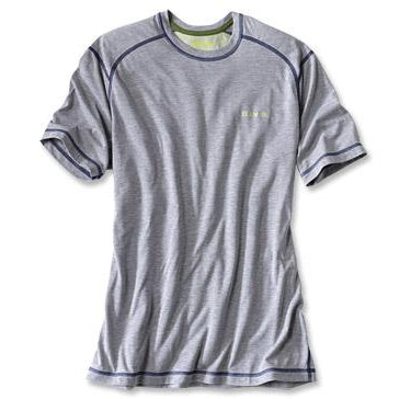 Orvis DriRelease Short Sleeved Crew Neck Shirt-MENS CLOTHING-Light Grey-S-Kevin's Fine Outdoor Gear & Apparel