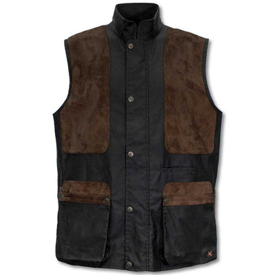 Kevin's Men's Waxed Hunting Vest-Men's Clothing-Green-S-Kevin's Fine Outdoor Gear & Apparel