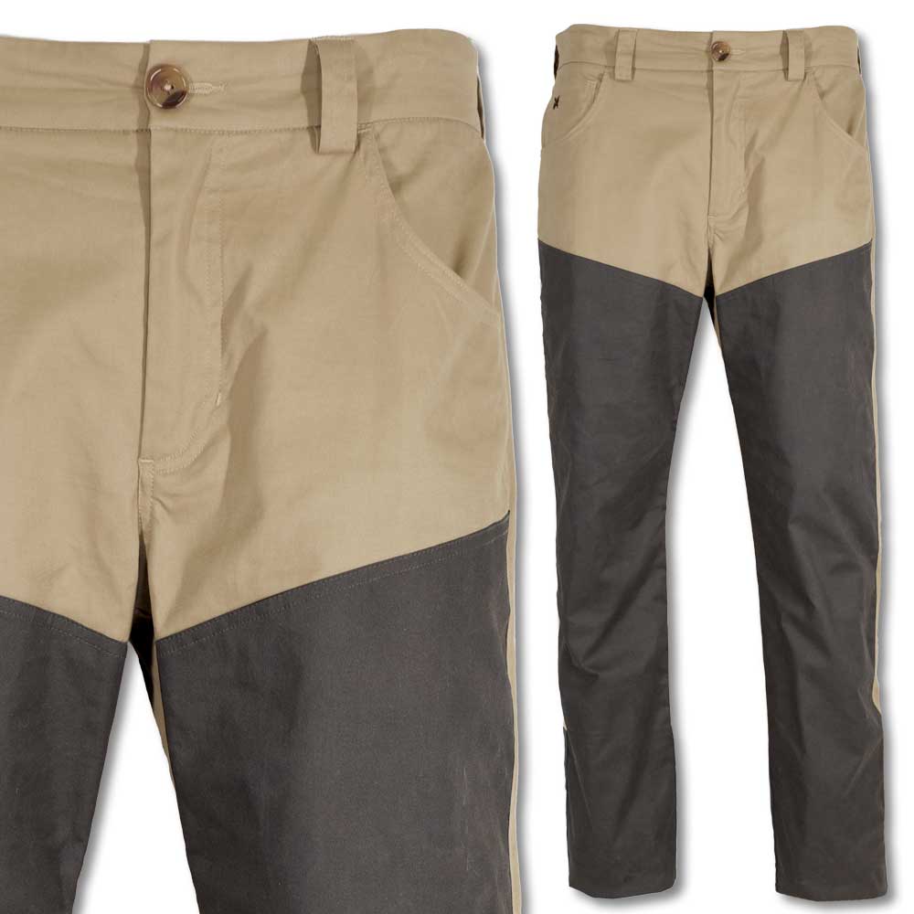 New! Kevin's Men's Briar Pants with Wax Facing-Men's Clothing-British Khaki/Green Wax Facing-30x34-Kevin's Fine Outdoor Gear & Apparel