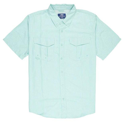 Aftco Sirius Short Sleeve Mini Check Woven Shirt-Men's Clothing-Kevin's Fine Outdoor Gear & Apparel