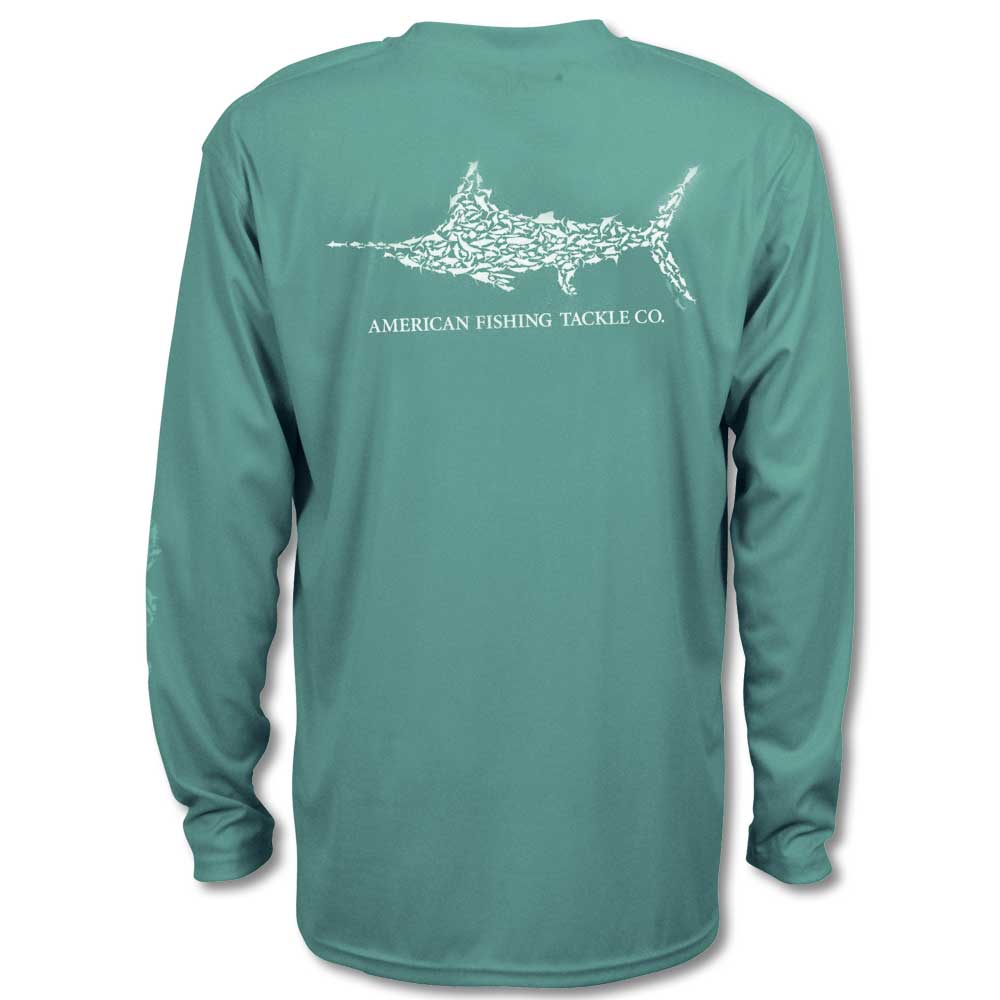 Aftco Jig Fish Long Sleeve Performance Shirt-MENS CLOTHING-Agate-M-Kevin's Fine Outdoor Gear & Apparel