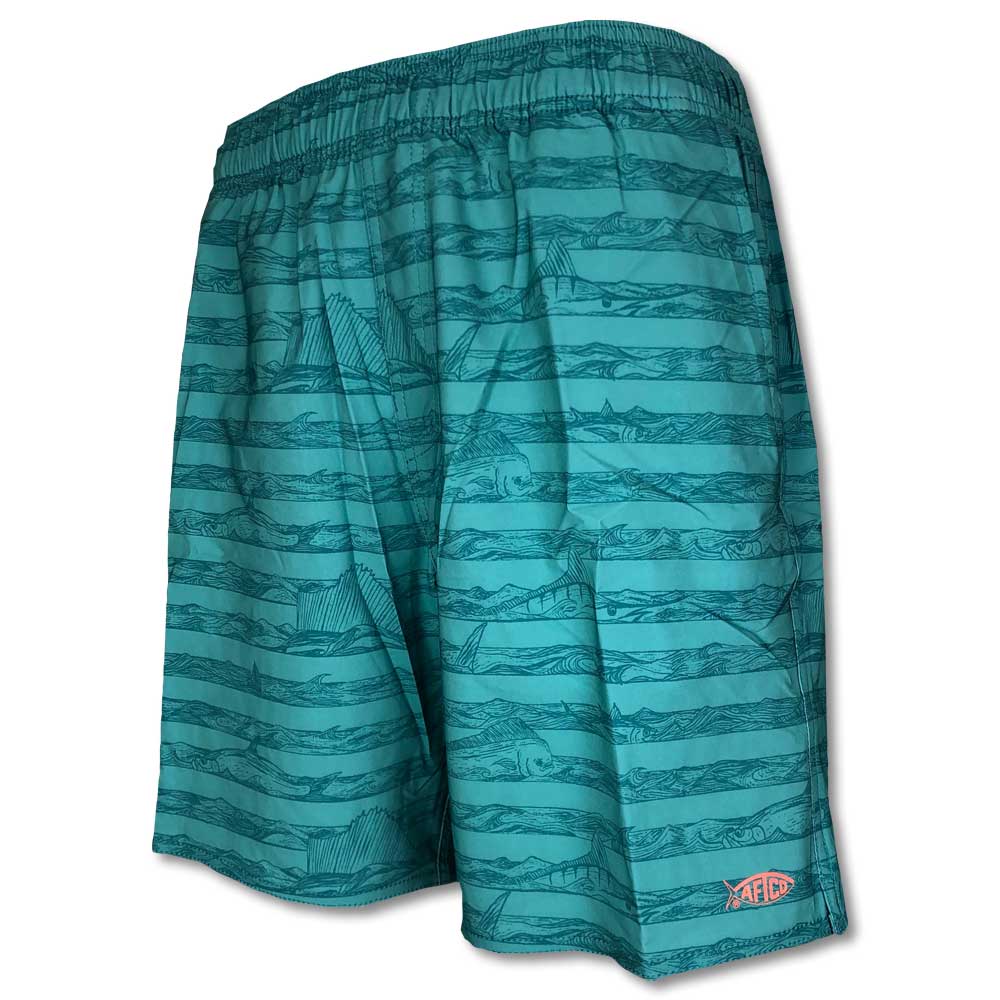Aftco Captain's Lounge 7" Swim Trunks-MENS CLOTHING-Agate-S-Kevin's Fine Outdoor Gear & Apparel
