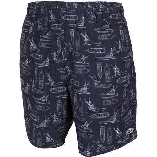Aftco Captain's Lounge 7" Swim Trunks-MENS CLOTHING-Navy-S-Kevin's Fine Outdoor Gear & Apparel