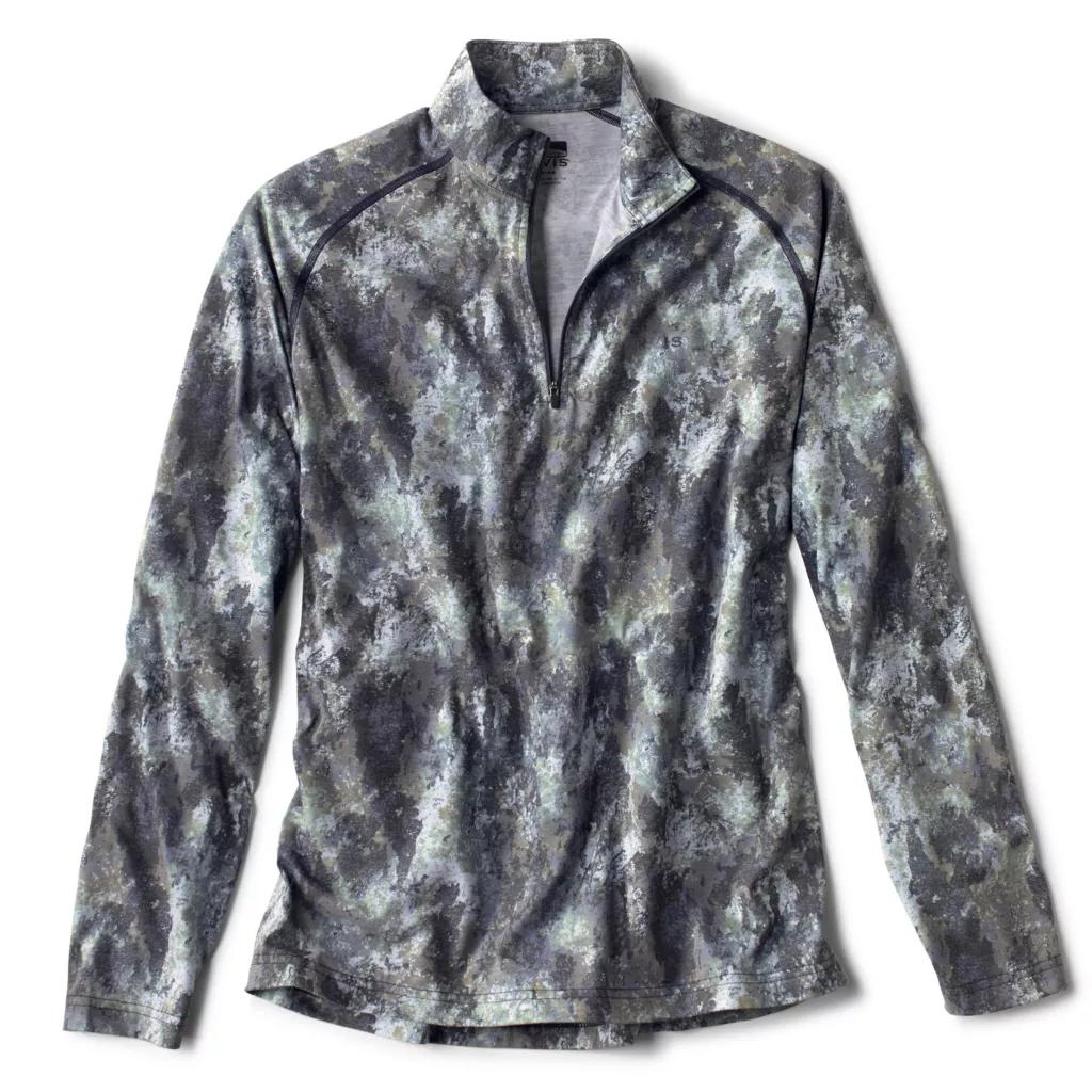 Orvis Hunting DriRelease Camo 1/4-Zip-MENS CLOTHING-Blue Wash Print-S-Kevin's Fine Outdoor Gear & Apparel