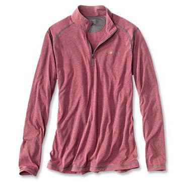Orvis DriRelease 1/4-Zip T-shirt-MENS CLOTHING-Barn Red-S-Kevin's Fine Outdoor Gear & Apparel