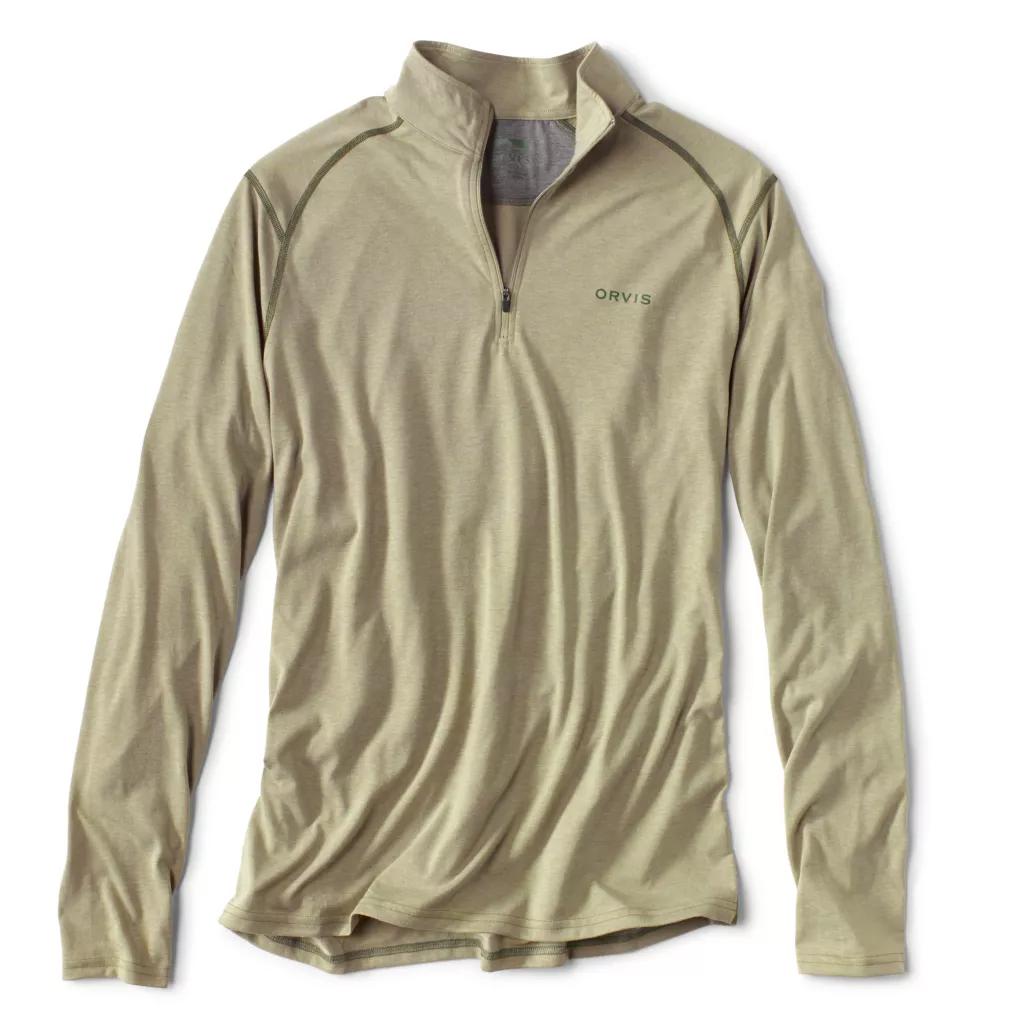 Orvis DriRelease 1/4-Zip T-Shirt-MENS CLOTHING-Moss Green-S-Kevin's Fine Outdoor Gear & Apparel
