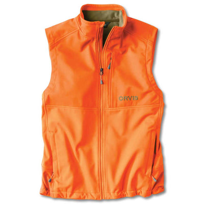 Orvis Upland Hunting Softshell Vest-Men's Outerwear-Blaze Orange-S-Kevin's Fine Outdoor Gear & Apparel