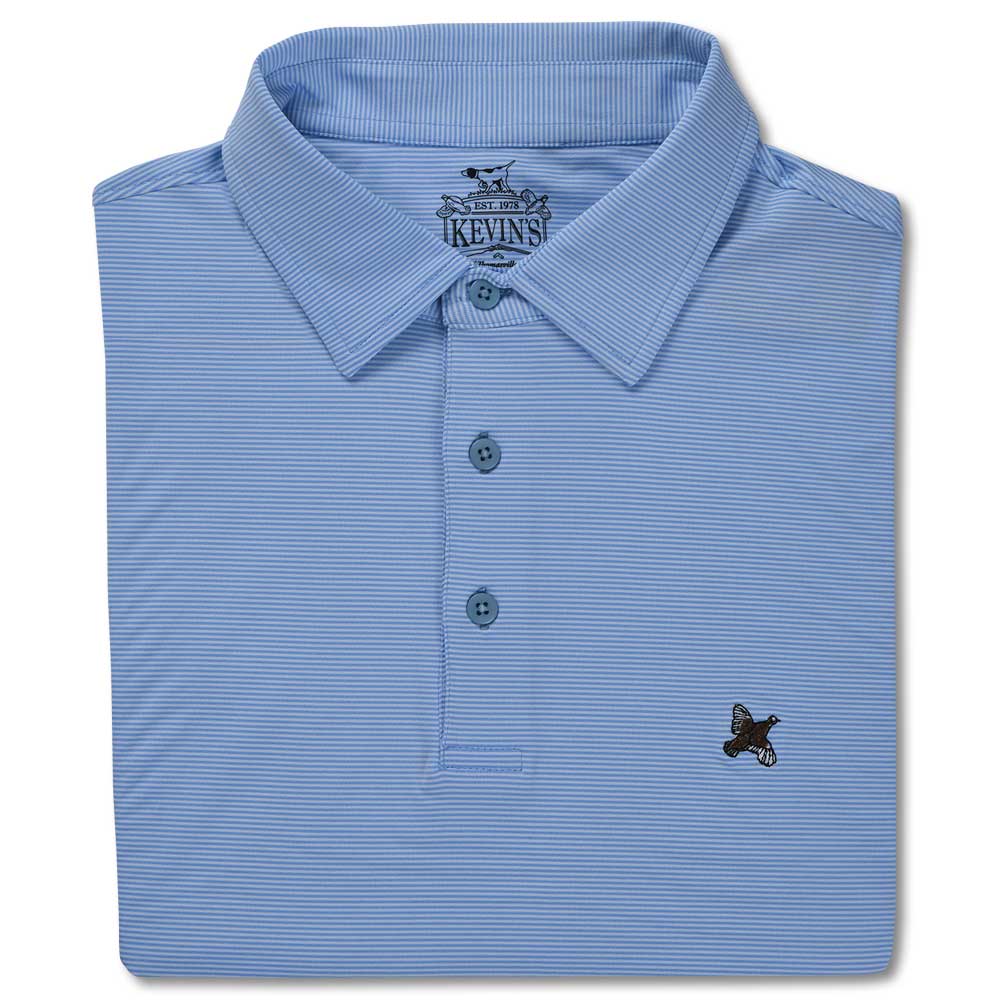 Kevin's Stretch Performance Polo-MENS CLOTHING-POWDER BLUE/WHITE-S-Kevin's Fine Outdoor Gear & Apparel