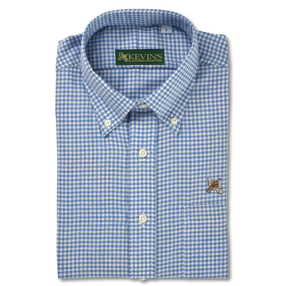 Kevin's American Made Shirts-MENS CLOTHING-BLUE/WHITE CHECK-M-Kevin's Fine Outdoor Gear & Apparel