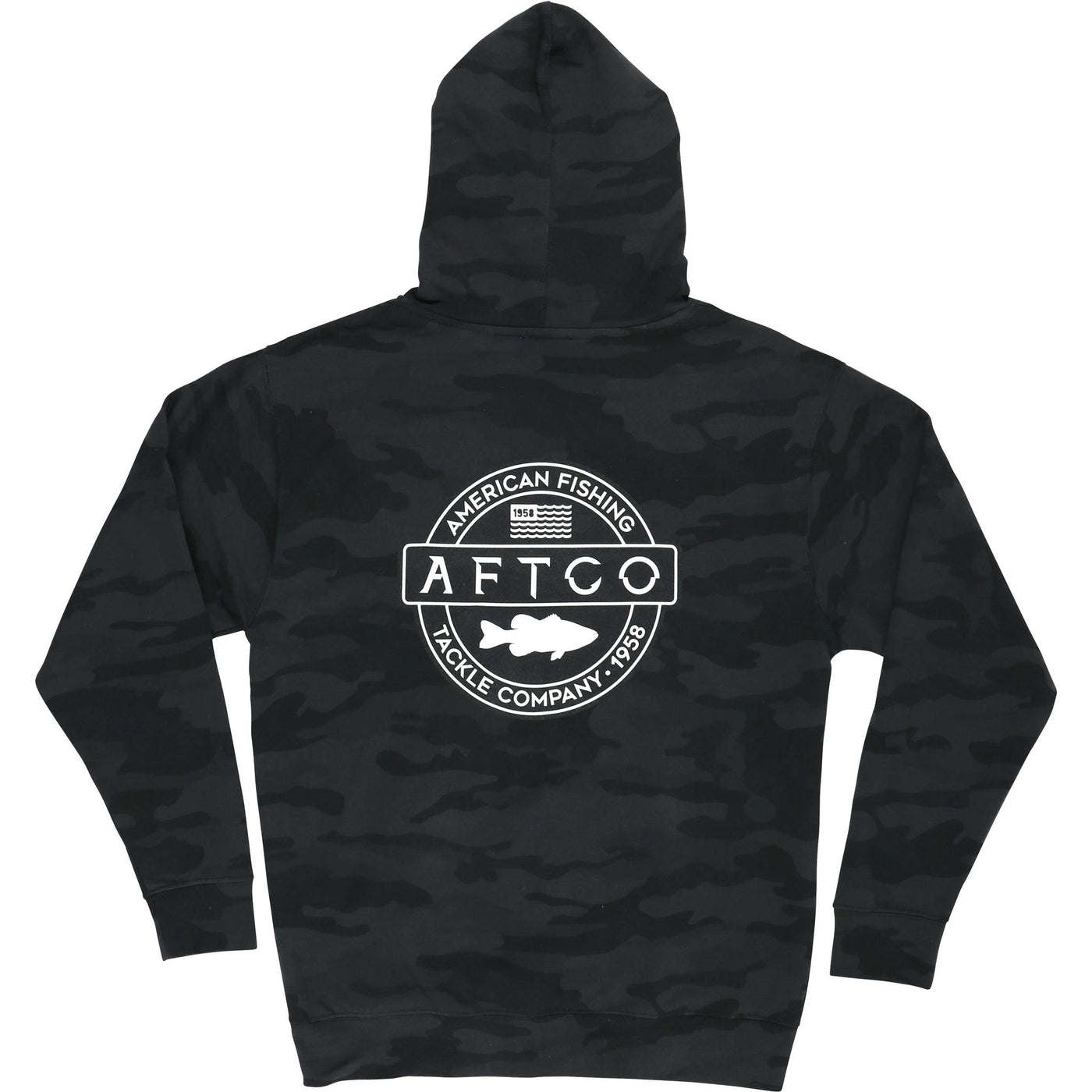 Aftco Bass Patch Pullover Hoodie-MENS CLOTHING-Kevin's Fine Outdoor Gear & Apparel
