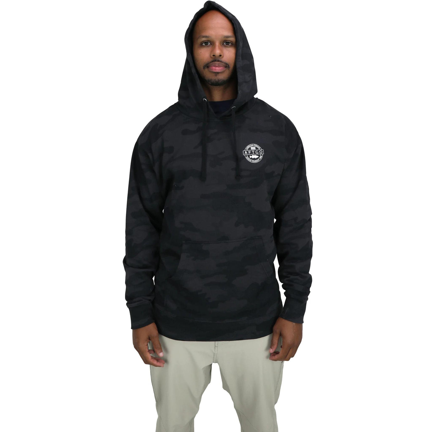 Aftco Bass Patch Pullover Hoodie-MENS CLOTHING-Kevin's Fine Outdoor Gear & Apparel