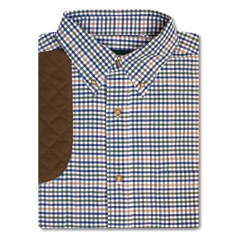 Kevin's Performance Classic Gold Plaid Right Hand Shooting Shirt-MENS CLOTHING-Kevin's Fine Outdoor Gear & Apparel