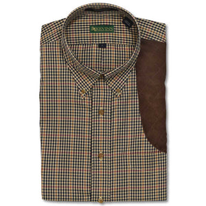Kevin's Performance Classic Gold Plaid Left Hand Shooting Shirt-MENS CLOTHING-OLD GOLD-S-Kevin's Fine Outdoor Gear & Apparel