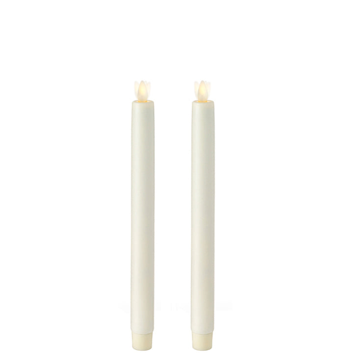 Moving Flame Taper Candles Set of 2-Home/Giftware-10.5"-Ivory-Kevin's Fine Outdoor Gear & Apparel