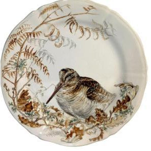 Sologne Game China - Salad/Dessert Plate-HOME/GIFTWARE-WOODCOCK-Kevin's Fine Outdoor Gear & Apparel