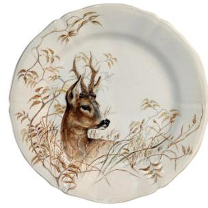 Sologne Game China - Salad/Dessert Plate-HOME/GIFTWARE-DEER-Kevin's Fine Outdoor Gear & Apparel