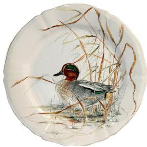 Sologne Game China - Salad/Dessert Plate-HOME/GIFTWARE-DUCK-Kevin's Fine Outdoor Gear & Apparel