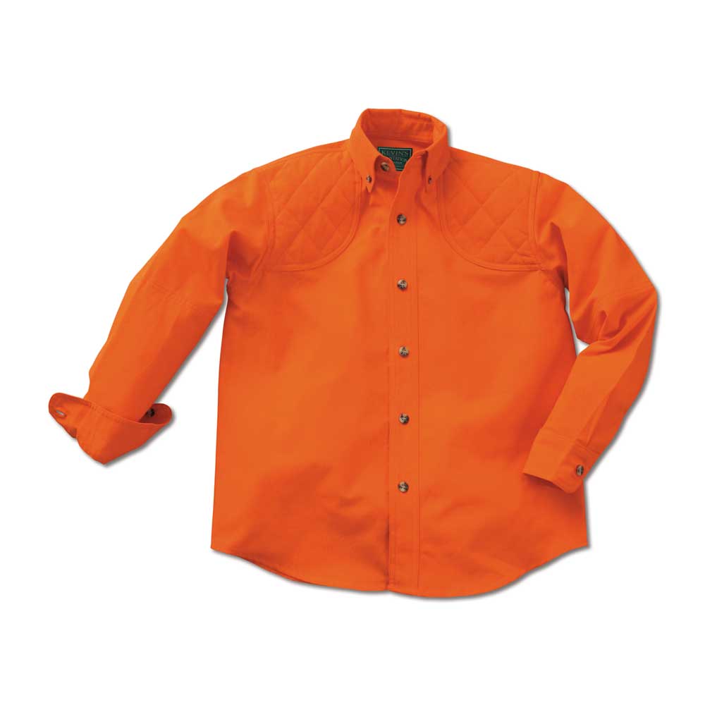 Kevin's Children's 100% Cotton Shooting Shirt-CHILDRENS CLOTHING-SOLID BLAZE-M-Kevin's Fine Outdoor Gear & Apparel
