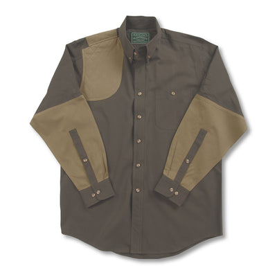 Kevin's Long Sleeve Single Right Patch Shooting Shirt-HUNTING/OUTDOORS-Advantage Apparel-DKGRN-KHAKI-S-Kevin's Fine Outdoor Gear & Apparel
