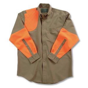 Kevin's Long Sleeve Single Right Patch Shooting Shirt-HUNTING/OUTDOORS-Advantage Apparel-KHAKI-BLAZE-S-Kevin's Fine Outdoor Gear & Apparel