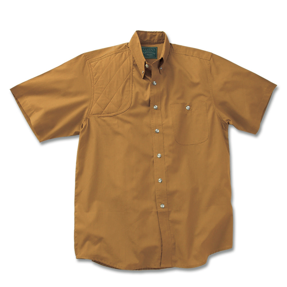 Kevin's Feather-Weight Short Sleeve Right Patch Wingshooting Shirt-MENS CLOTHING-TOBACCO-M-Kevin's Fine Outdoor Gear & Apparel