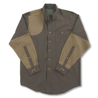Kevin's Big & Tall Long Sleeve Right Hand Shooting Shirt-Men's Clothing-DARKGREEN/KHAKI-2XL-T-Kevin's Fine Outdoor Gear & Apparel
