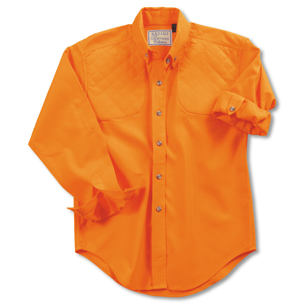 Kevin's Ladies Long Sleeve Feather-Weight Shooting Shirt-WOMENS CLOTHING-SOLID ORANGE-M-Kevin's Fine Outdoor Gear & Apparel