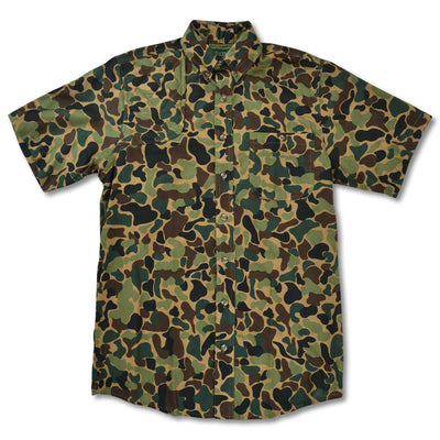 Kevin's Vintage Camo Short Sleeve Right Tonal Patch Shooting Shirt-MENS CLOTHING-Kevin's Fine Outdoor Gear & Apparel