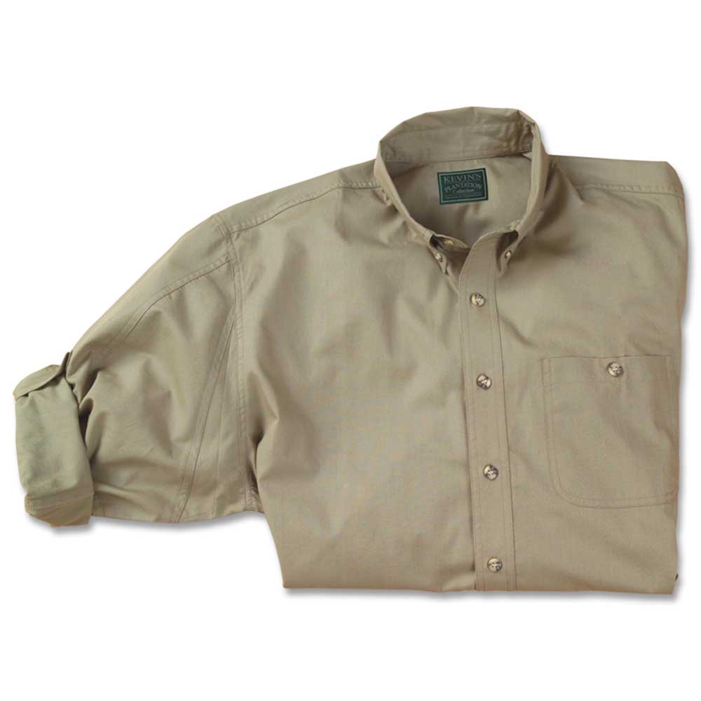 Kevin's Feather-Weight Plantation Long Sleeve Field Shirt-MENS CLOTHING-KHAKI-2XL-Kevin's Fine Outdoor Gear & Apparel