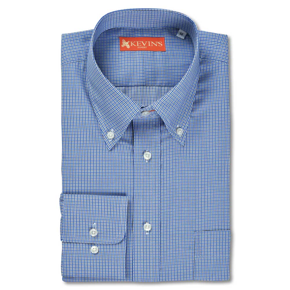 Kevin's Finest 100% Cotton Blue Plaid-MENS CLOTHING-BLUE PLAID-M-Kevin's Fine Outdoor Gear & Apparel