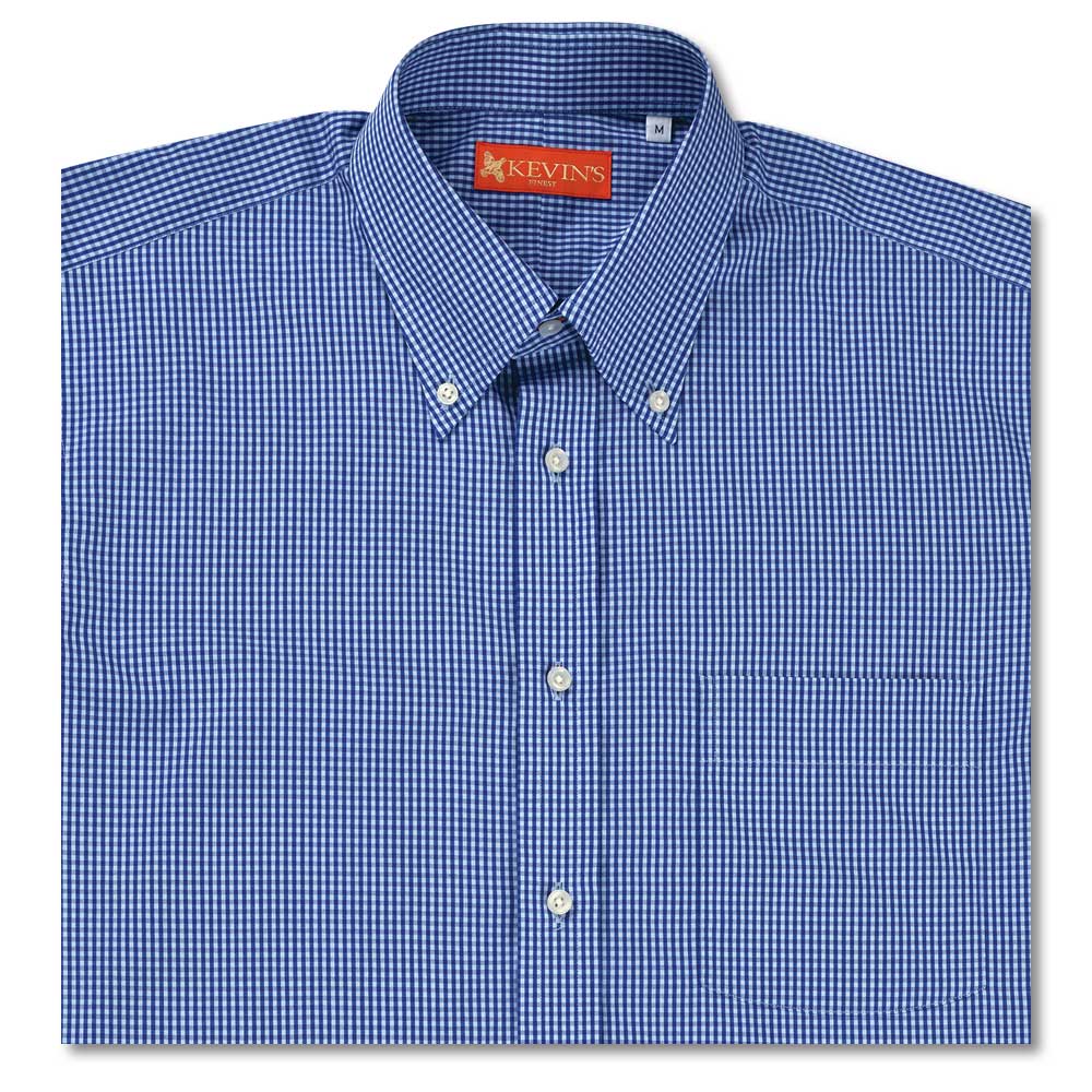 Kevin's Finest 100% Cotton Blue Gingham-MENS CLOTHING-BLUE GINGHAM-M-Kevin's Fine Outdoor Gear & Apparel