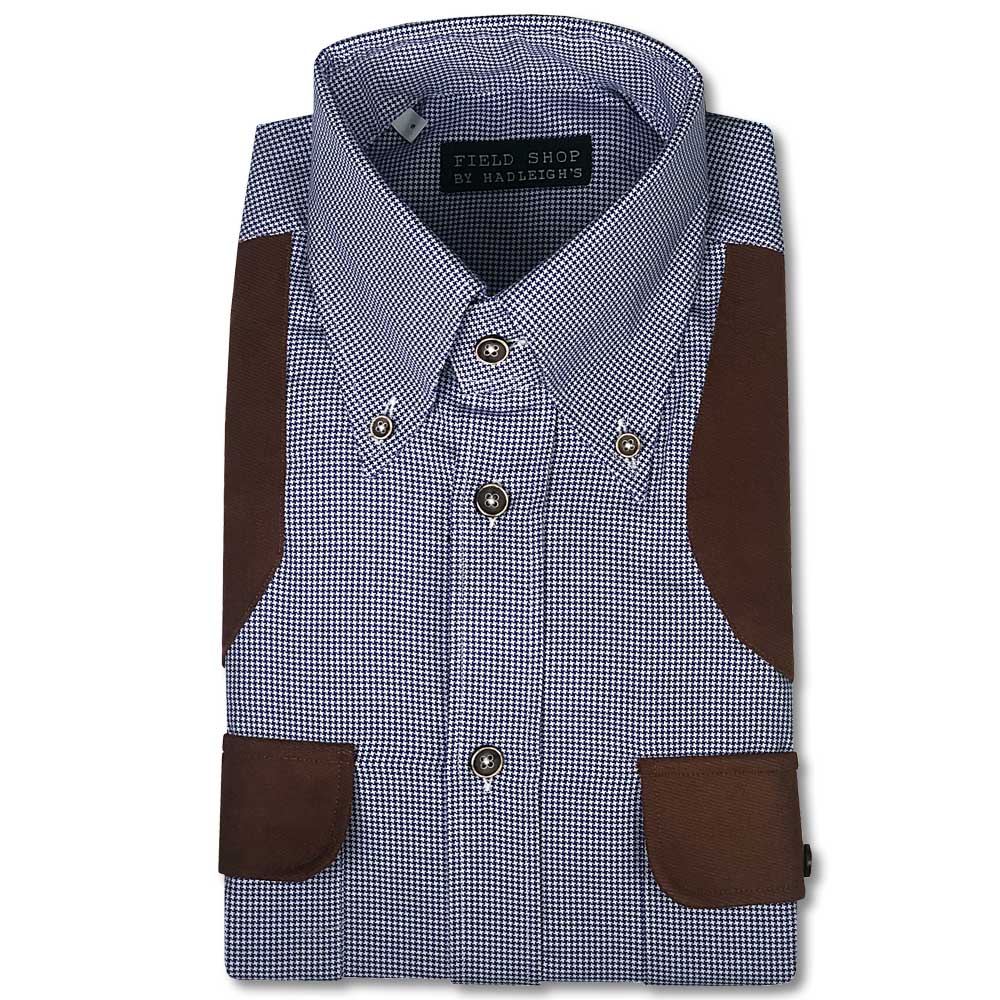 Hadleigh's JD Field Shirt-Men's Clothing-BLUE HOUNDSTOOTH-S-Kevin's Fine Outdoor Gear & Apparel