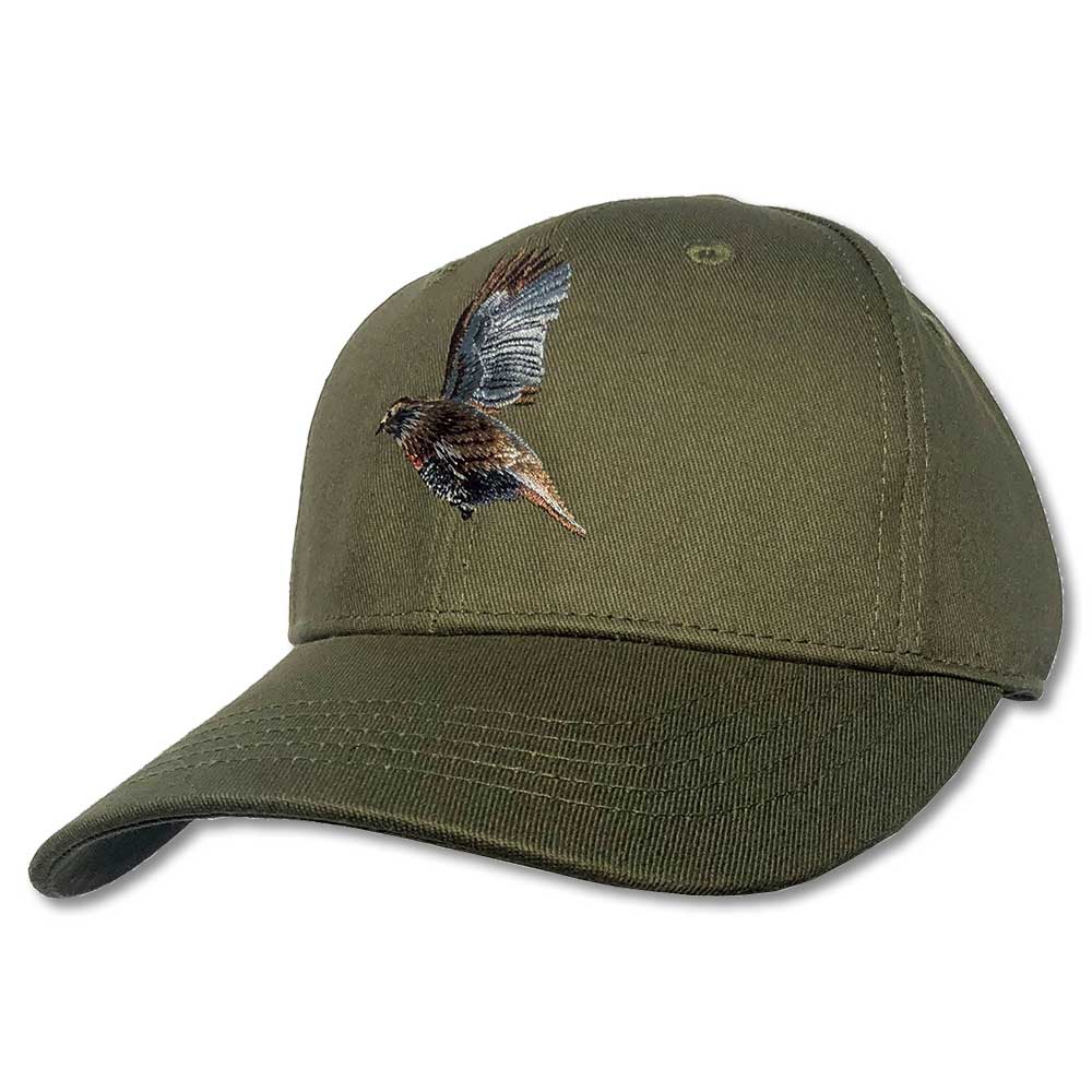 Kevin's Finest Flying Quail Ball Cap-Olive Flying Quail-Kevin's Fine Outdoor Gear & Apparel