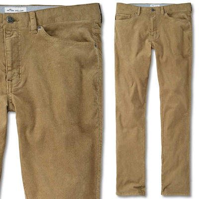 Peter Millar Superior Soft Corduroy Five-Pocket Pant-MENS CLOTHING-Khaki-32-Kevin's Fine Outdoor Gear & Apparel