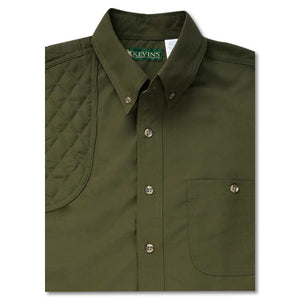 Kevin's Long Sleeve Single Right Patch Performance Shooting Shirt-HUNTING/OUTDOORS-SOLID OLIVE-2XL-Kevin's Fine Outdoor Gear & Apparel