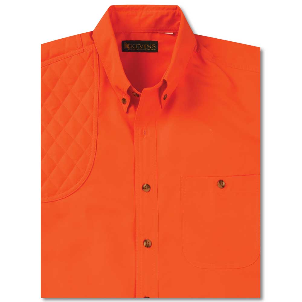 Kevin's Short Sleeve Single Right Patch Performance Shooting Shirt-HUNTING/OUTDOORS-SOLID ORANGE-2XLT-Kevin's Fine Outdoor Gear & Apparel