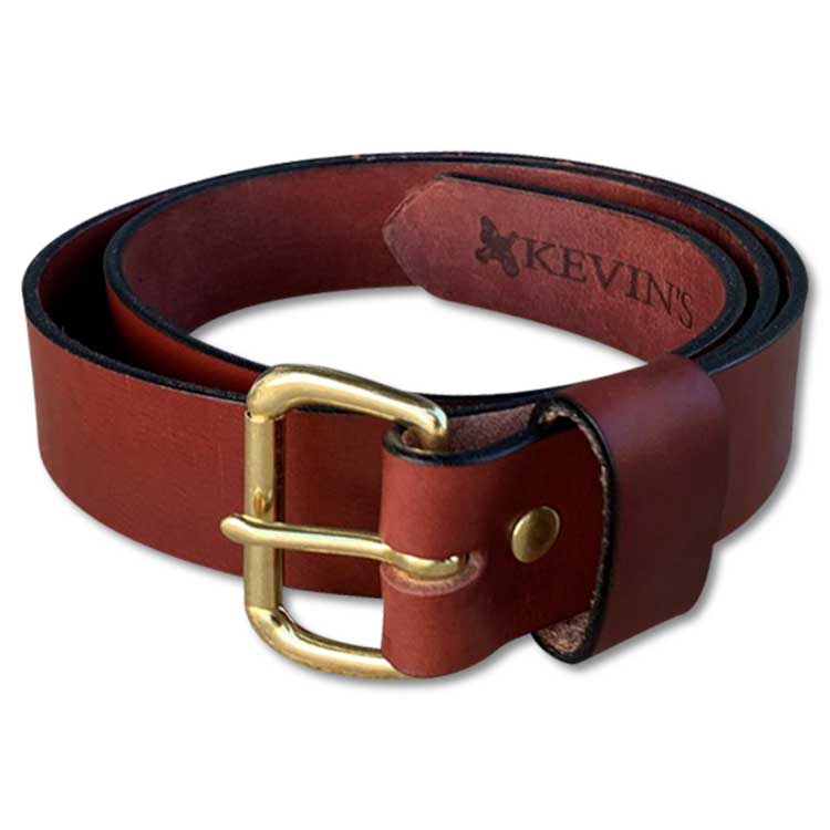 Kevin's 1.5 Inch Wide Chestnut/Oxblood Genuine Leather Belt--Kevin's Fine Outdoor Gear & Apparel