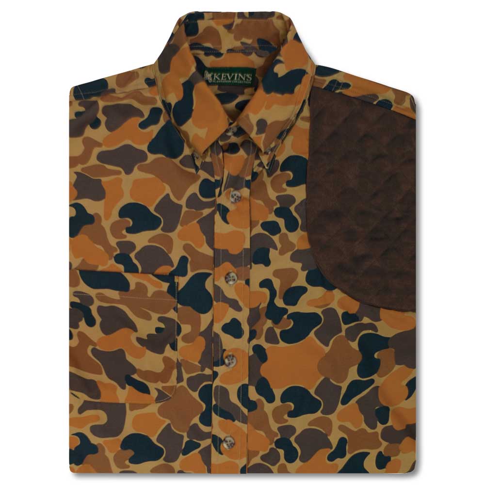 Kevin's Brown Vintage Camo Left Hand Shooting Shirt-Men's Shirts-Kevin's Fine Outdoor Gear & Apparel
