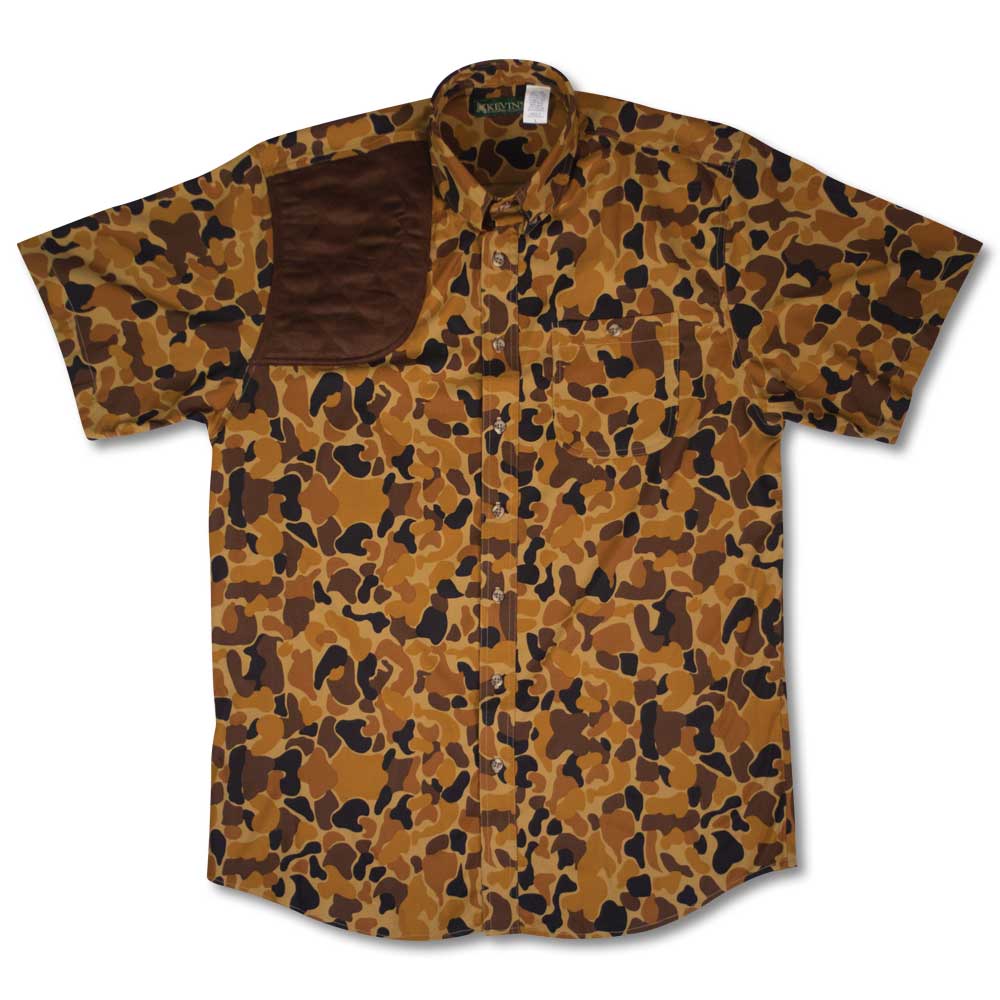 Kevin's Performance Short Sleeve Brown Camo Right Hand Shooting Shirt-MENS CLOTHING-Kevin's Fine Outdoor Gear & Apparel