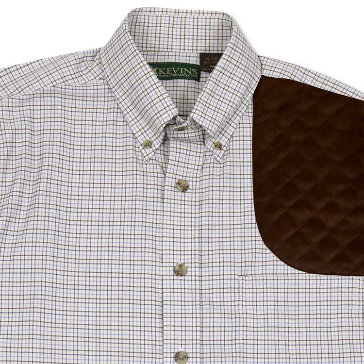 Kevin's Navy/Brown Performance Tattersall Left Hand Shooting Shirt