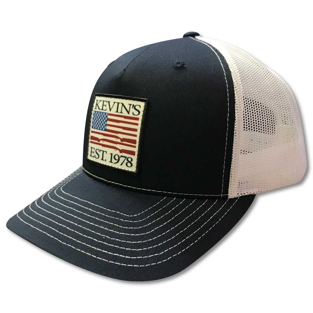 Kevin's Gun Flag Hat-Men's Accessories-NAVY-Kevin's Fine Outdoor Gear & Apparel