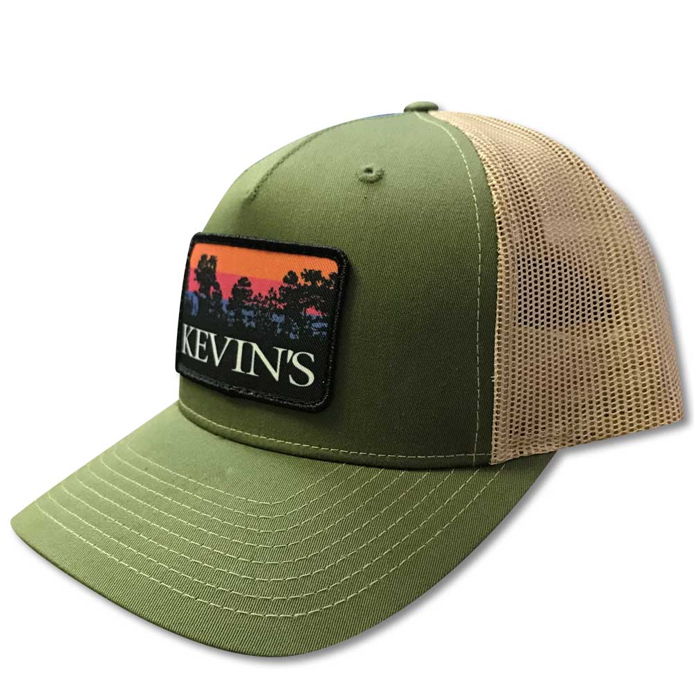 Kevin's Pines Logo Hat-Men's Accessories-ARMY OLIVE/TAN-Kevin's Fine Outdoor Gear & Apparel