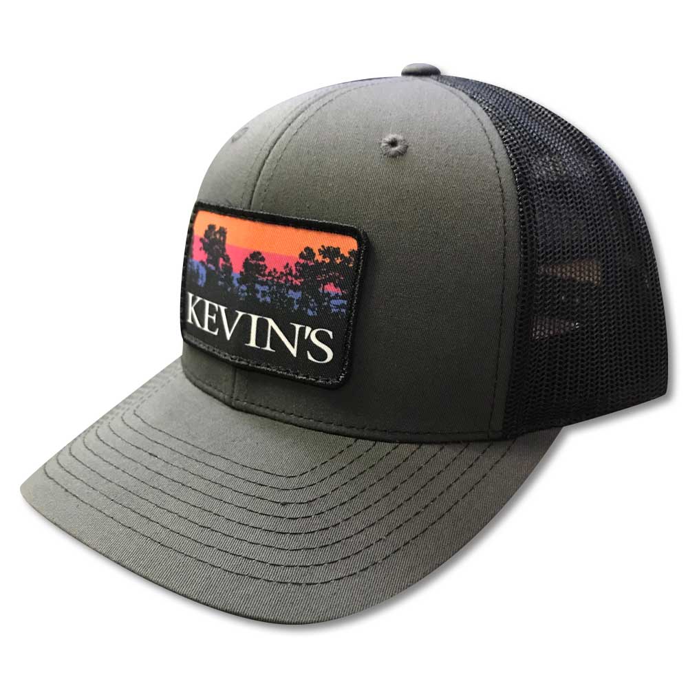 Kevin's Pines Logo Hat-Men's Accessories-CHARCOAL/BLACK-Kevin's Fine Outdoor Gear & Apparel
