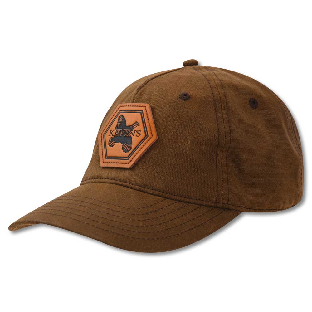Kevin's Leather Quail Patch Waxed Cotton Cap-Men's Accessories-Kevin's Fine Outdoor Gear & Apparel