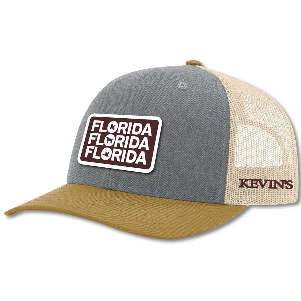 Kevin's Richardson Florida X3 Cap-Men's Accessories-115 Heather Grey/Birch/Amber Gold-Kevin's Fine Outdoor Gear & Apparel