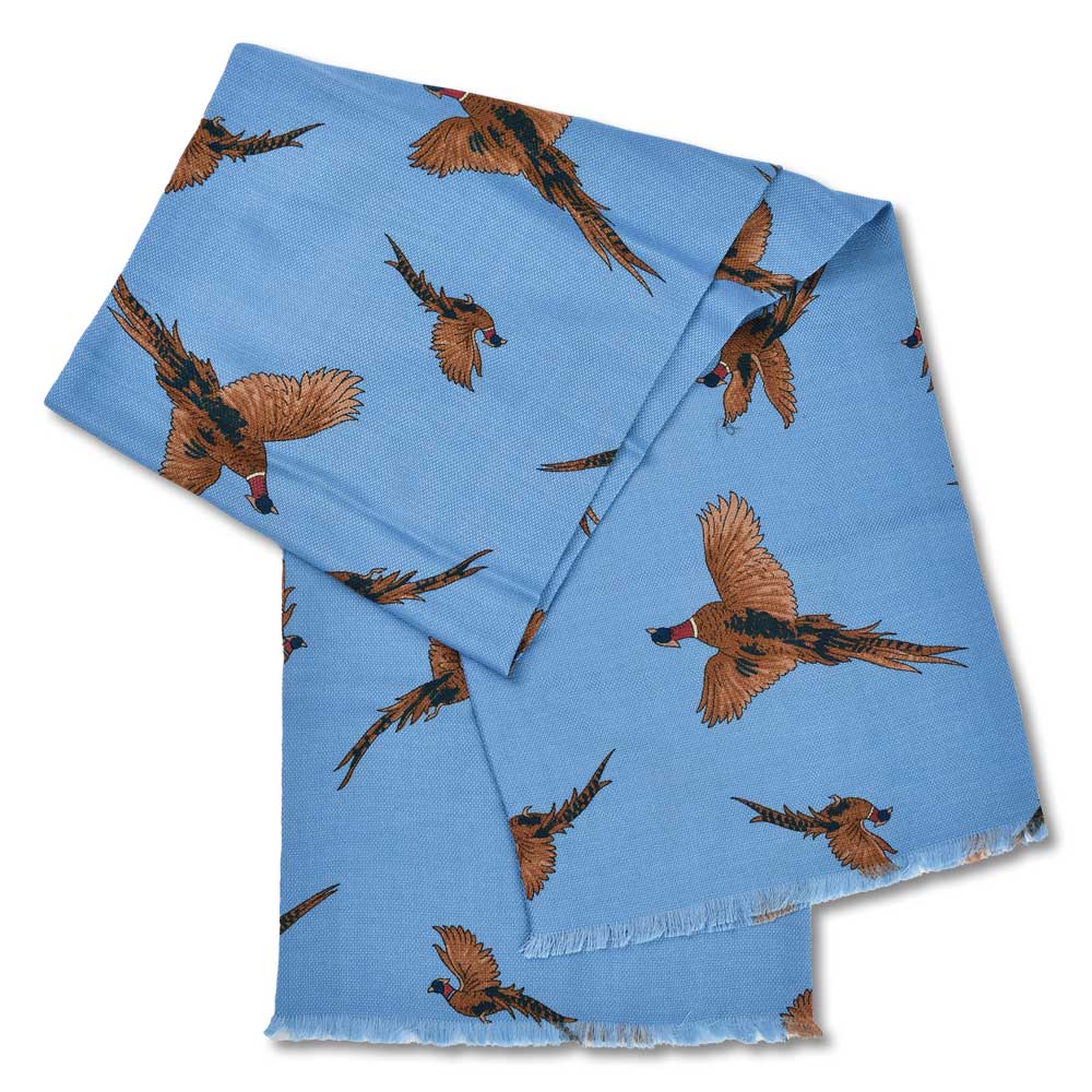 Kevin's Pheasant Hunt Scarf-WOMENS CLOTHING-LIGHT BLUE-Kevin's Fine Outdoor Gear & Apparel